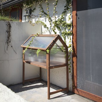 限時下殺！免運 陽臺花架 落地架 置物架 花架 種植箱 養殖箱 木質陽光房室內植物擺放架小型花房書本收納箱 八折下殺 可開發票 特價出