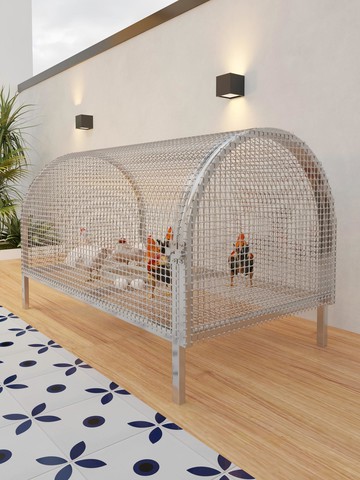 {可打統編 保固一年}跑道雞籠子家用室外大號專用籠鐵絲網室外防雨雞舍走地養殖籠小雞