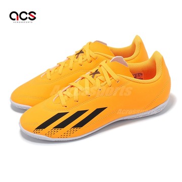 adidas 足球鞋 X Speedportal 4 IN J 中童 黃 黑 小朋友 室內足球 運動鞋 愛迪達 GZ2450