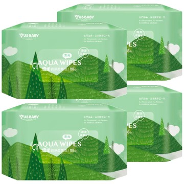 US baby 優生 純淨柔濕巾 清爽型  1入  4包