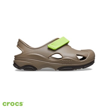 Crocs卡駱馳 (童鞋) 特林漁夫克駱格-卡其色 208351-260_洞洞鞋