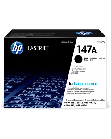 【領券滿額折200】  HP 147A 黑色原廠 LaserJet 碳粉匣 (W1470A) For HP M610 / M611/ M612/ M634/ M635/ M636