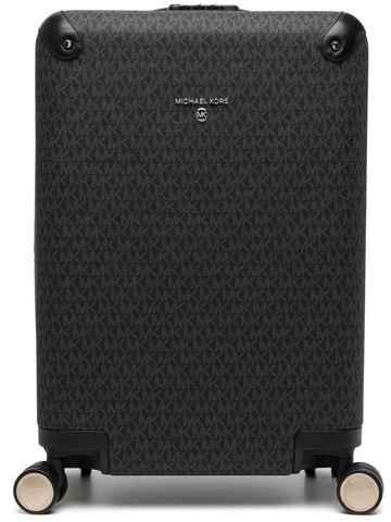 Michael Kors - monogram-pattern trolley - women - Other Materials - One Size - Black