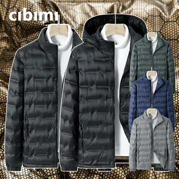 【L-8XL】石墨烯內裡輕羽絨外套男女 連帽立領羽絨服 防水防風白鴨絨75 加肥加大尺碼羽絨衣 可客製化印logo刺繡