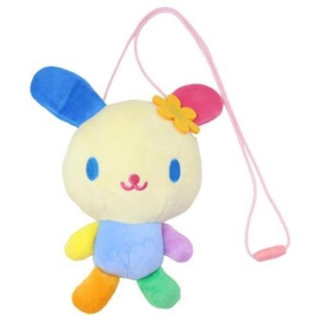 小禮堂 Sanrio 三麗鷗  花小兔 絨毛造型斜背包 (全身款)