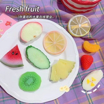 🍓台灣現貨 超可愛仿真水果立體髮夾 搞怪鴨嘴夾頭飾 春夏款式劉海夾 女孩髮飾