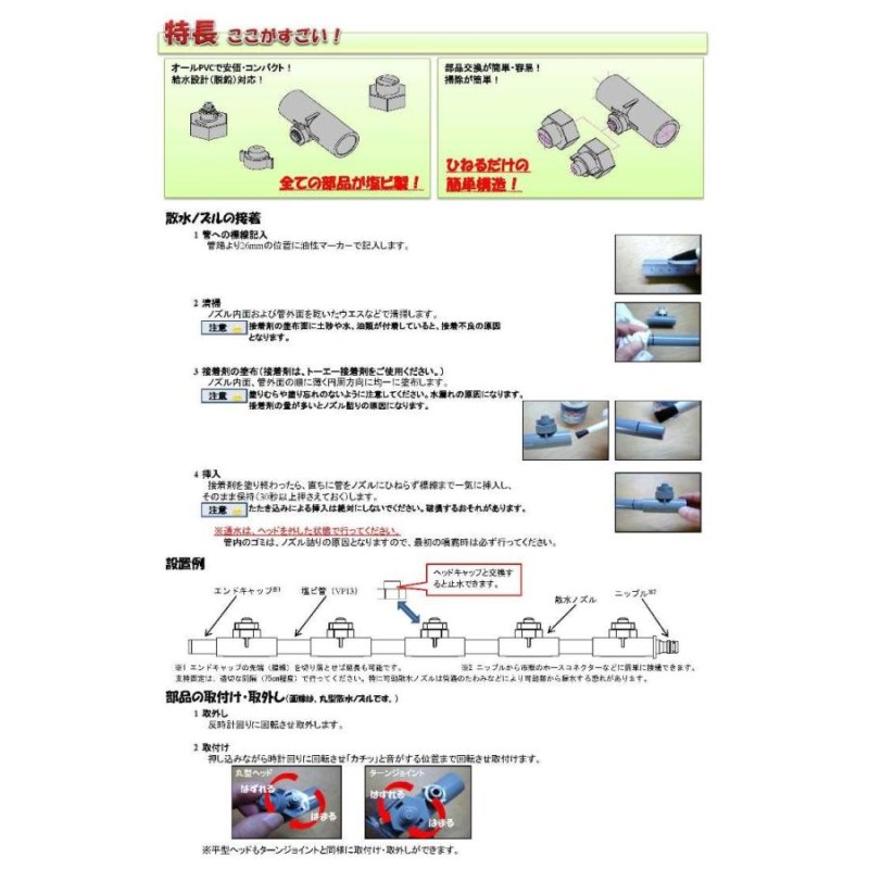 正規取扱店】 手軽にミストで熱中症対策 TSKウォールミストニップル T-NP 13A