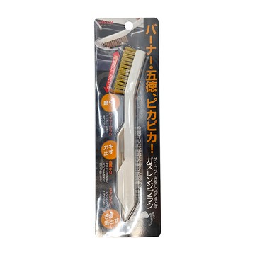 aisen 三合一瓦斯爐鋼刷 附小尖錐  白色 + 銅色  1支