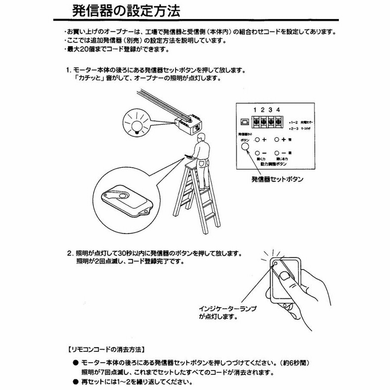 在庫有 送料無料 タクボ ベルフォーマ オーバースライド扉専用 リモコン発信器 追加用発信機 RS-T1 *廃盤品の為 在庫限り。 - 1