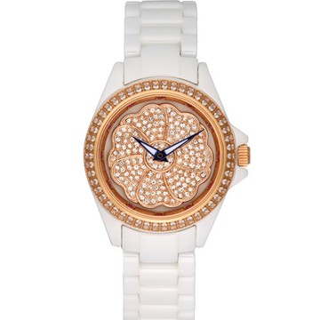 ELIDA時來運轉晶鑽幸運草陶瓷錶白(EA2882-1DLRW)【ERICA STORE】