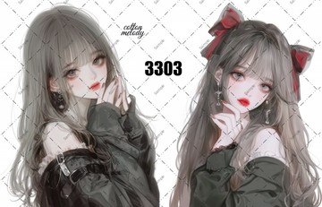 original sticker no.3303 人物貼紙 原創貼紙 原創人物貼紙 裝飾貼紙 cotton melody