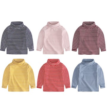 童上衣 長袖打底T恤 上衣 秋冬款 兒童男童女童條紋打底 88226