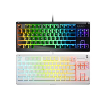 SteelSeries APEX 3 TKL 有線 電競鍵盤 英刻 黑色 白色 防塵防水