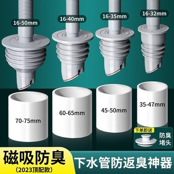 買滿99出貨通用35-75mm防蟲防臭密封塞防溢水下水道三通接頭防臭盾