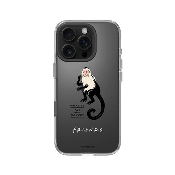 iPhone 16 Pro Clear Case（相機按鈕） 透明 - Friends - 猴子馬塞爾