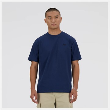 NEW BALANCE 短T NB 深藍 刺繡LOGO 經典 棉短袖 男 MT41533NNY