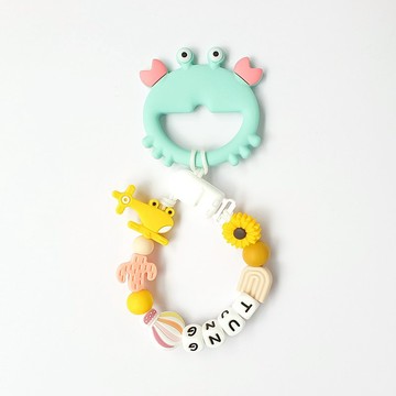 tung 雛菊 熱氣球 彩虹 仙人掌 直升機 螃蟹固齒器