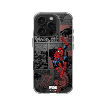 iPhone 16 Pro Clear Case（相機按鈕） 透明 - 迪士尼-漫威 Marvel - 蜘蛛人-漫畫風格