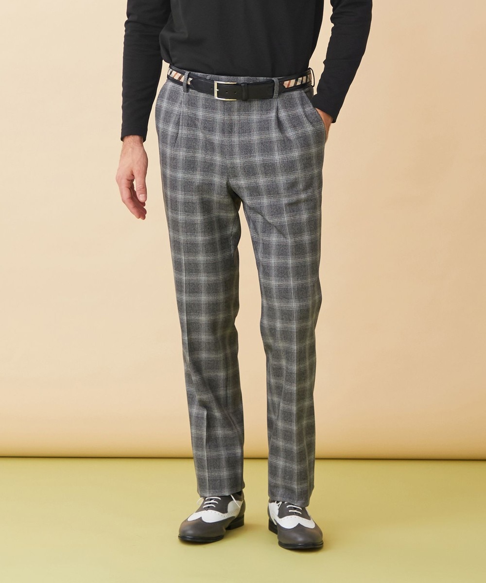 オンワード】 DAKS GOLF>パンツ 【MEN / 裏起毛チェックパンツ】ソフト