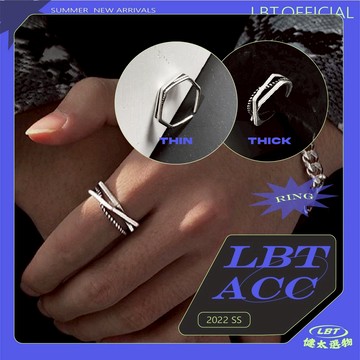 【KENTA】 旋轉X交叉開口戒指 中性飾品 簡約百搭戒指 韓系質感必備