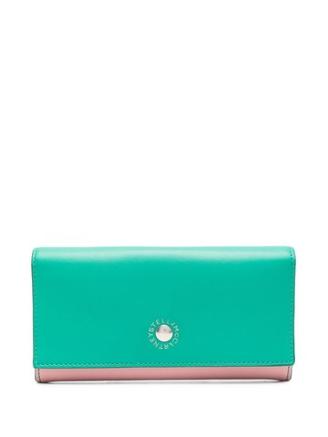Stella McCartney - two-tone continental wallet - women - Polyester/Polyurethane - One Size - Pink