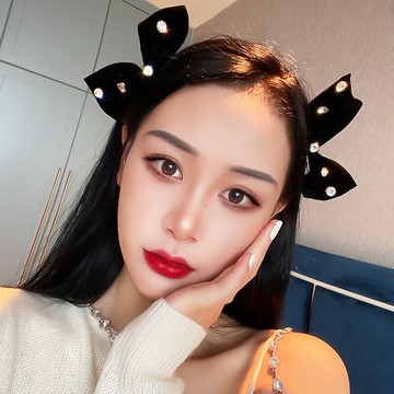 時尚簡約個性發夾水鉆結鴨嘴夾韓國網紅旅行發卡頭飾氣質潮發飾女