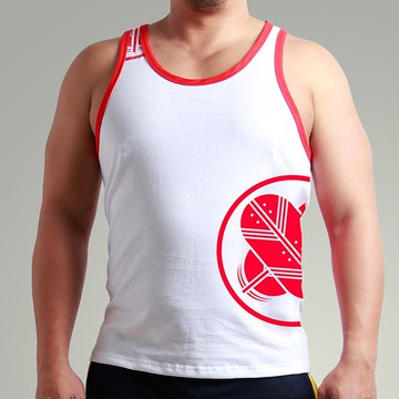 背心_日本武士徽章(白)