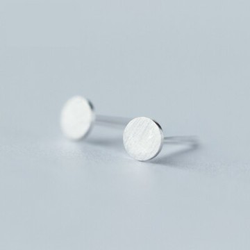 925純銀耳環耳針式耳飾-簡約百搭圓圈造型生日情人節禮物女飾品73dr137【獨家進口】【米蘭精品】