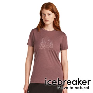 【icebreaker】Tech Lite III 女圓領羊毛短袖上衣 BF150『豆莢棕』0A575V 戶外 露營 登山 健行 休閒 時尚 羊毛 短袖上衣