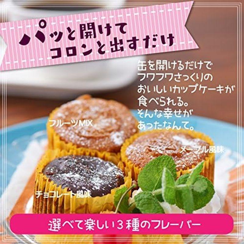 食品 トーヨーフーズ どこでもスイーツ缶 カップケーキ メープル風味×24個