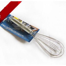 【打蛋器-手動-不銹鋼-8寸】烘焙工具 手動鋼柄打蛋器 不銹鋼家用打蛋器(長20.5cm)-8001001