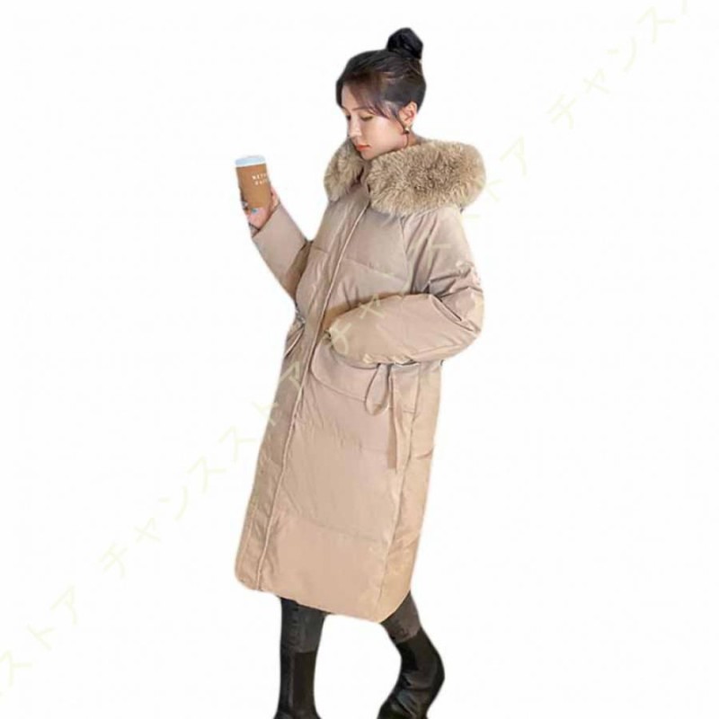 通常配送料無料 レディース ダウンジャケット ミッド フード付き 冬 ダウンコート 軽量 フード きれいめ 大きいサイズ カジュアル 女性用 上品  おしゃれ