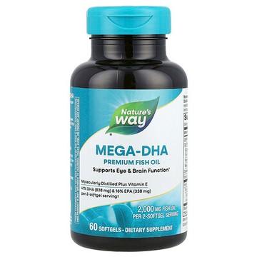 Nature's Way, 超級 DHA 優質魚油，60 粒軟膠囊