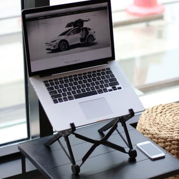 筆記本電腦支架便攜式可折疊散熱器架子iMacBook手提增高底座墊