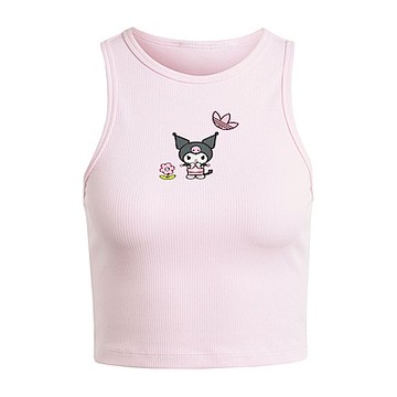 Adidas Tank Top K JG8051 女 短版 背心 HELLO KITTY 酷洛米 修身 休閒 粉紅
