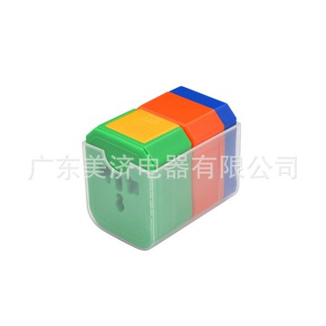 工廠現貨 半盒三合壹 全球通旅行轉換插頭  EI01{鑫弘-工葉電器}可開發票