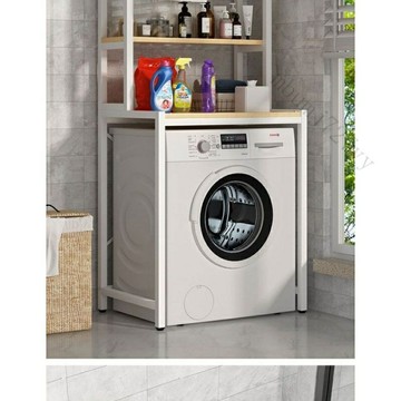 工廠現貨 免運 含發票 波輪新款陞級滾筒洗衣機置物架 落地衛生間陽臺收納架子 多功能儲物 浴室置物架 浴室收納架