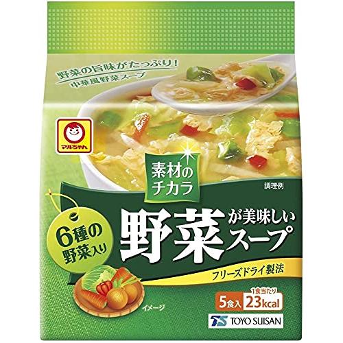 東洋水産 マルちゃん 素材のチカラ 野菜スープ 5食入×12パック