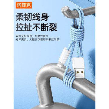 塔菲克蘋果13加長快速沖數據線
