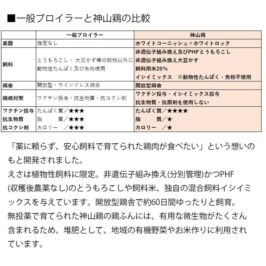 神山鶏　むね肉　210g［イシイフーズ］徳島　平飼い　開放型鶏舎　放し飼い