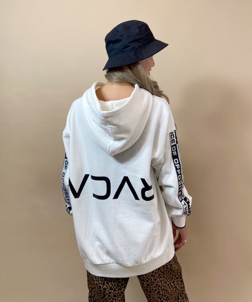 日本限定モデル】 S バックライン BE ビッグシルエットパーカー RVCA 
