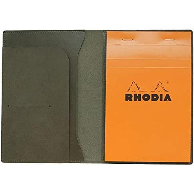 ロディア カバー No.14横型 本革 （日本製） RHODIA 14 メモ帳一冊付き