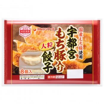 （代引不可）マルシンフーズ 宇都宮もち豚入り大粒餃子 200g(25g×8個) 6セット