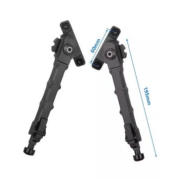 V8金屬兩腳V9分體激趣彈力鋁架Mlok折疊戶外伸縮20mm導軌自拍支架