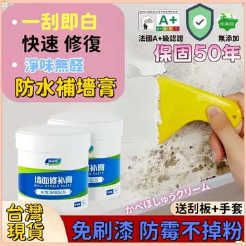 隔日達💯墻面修補膏 壁癌修補 室內修補 墻壁修補膏 內牆塗料 裂縫修復 補墻膏 防水防潮 補土膏 裂縫修復 白色膩子膏