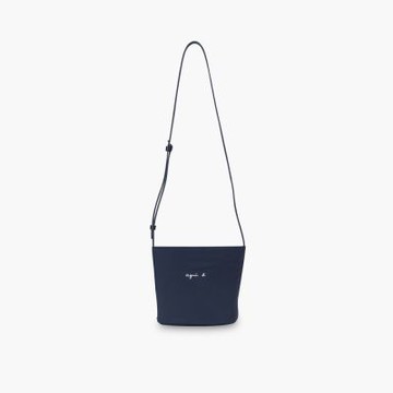 agnes b.Voyage 尼龍 logo斜背包 藍色