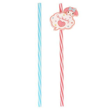 【震撼精品百貨】My Melody 美樂蒂 造型PP吸管組(一組2隻入) 震撼日式精品百貨