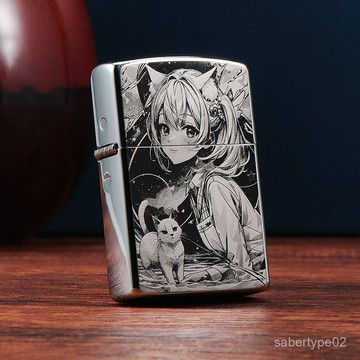 ZORRO/佐羅煤油打火機  喵女郎送男女士個性創意生日禮物廠家批髮 KXMS