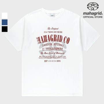 [MAHAGRID] 檔案標誌t恤_中性_韓風ARCHIVE LOGO TEE