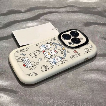 ✨iphone17手機殼✨滿屏小狗適用蘋果17PRO手機殼16/15泡芙14/13防摔12全包7/xs卡通
